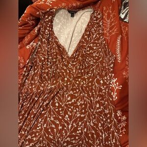 41 Hawthorn Terracotta Floral Maxi Dress